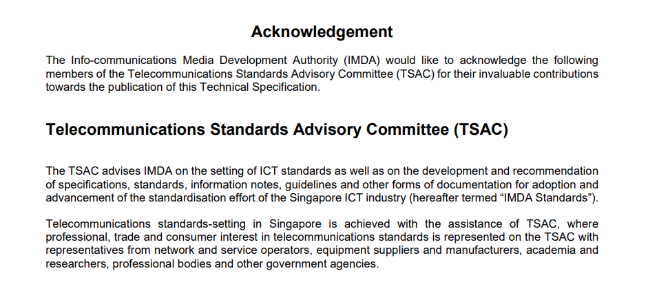 新加坡IMDA 更新了 SRD 设备的技术规范(图1)